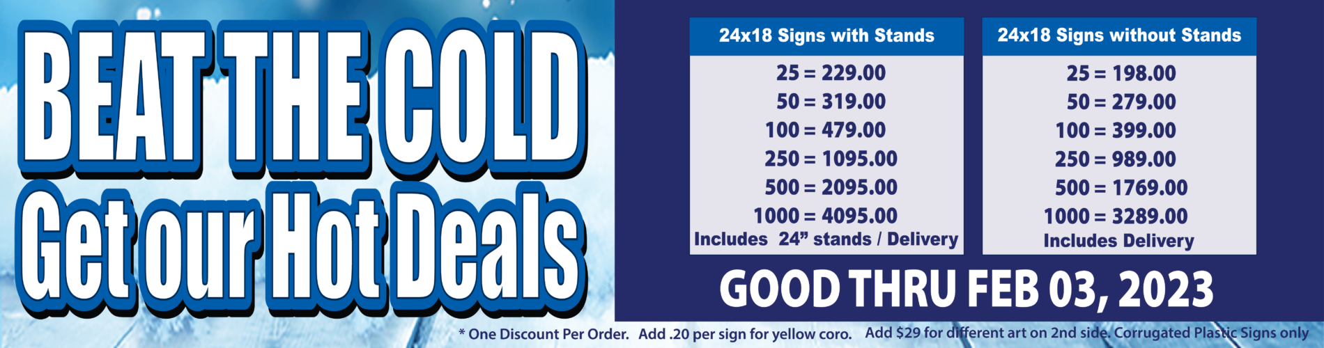 Big Daddys Signs Yard signs, political lawn signs, real estate yard