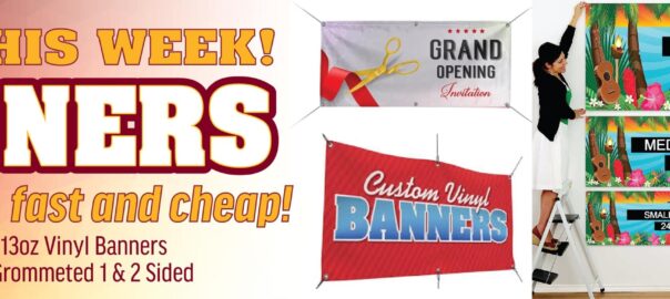 Sale this weekend banner with some images