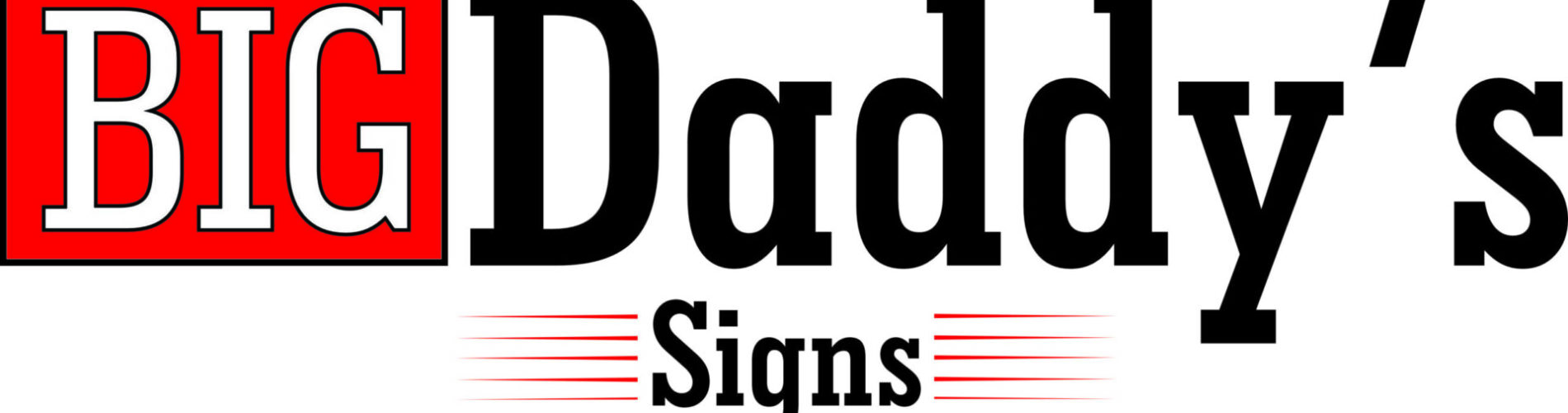 Big daddy's signs logo.