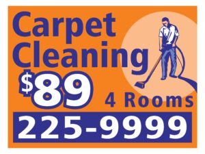 Carpet cleaning, $89, 4 rooms, 225-9999.