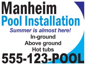 Manheim Pool Installation, 555-123-POOL.